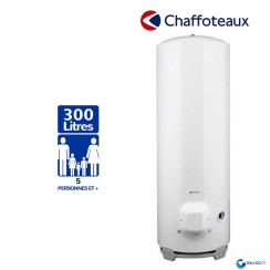 Chauffe eau électrique CHAFFOTEAUX 300L HPC2 Vertical sur Scole Stéatite Protection Active