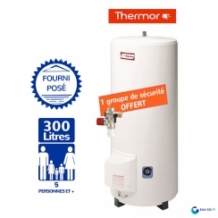 Chauffe eau électrique THERMOR 300L Stéatis Vertical sur Socle Résistance Stéatite Protection Passive