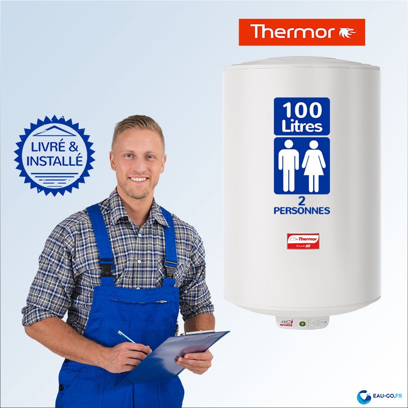 Chauffe-eau électrique Thermor DURALIS 100L fourniture et pose compris !