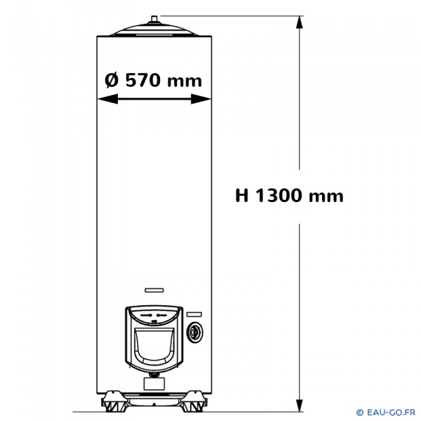 Chauffe-eau électrique Chaffoteaux 100L vertical blindé