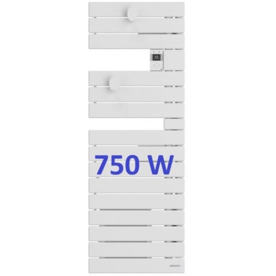 Radiateur sèche serviette Néfertiti  standard connecté blanc sans soufferie