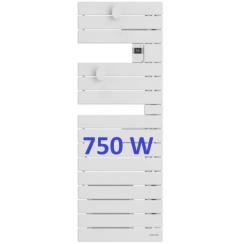 Radiateur sèche serviette Néfertiti  standard connecté blanc sans soufferie