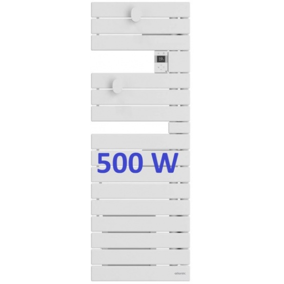 Radiateur sèche serviette Néfertiti  standard connecté blanc sans soufferie