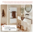 Radiateur sèche serviette AMARILIS connecté blanc 