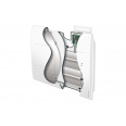 Radiateur électrique Oniris intelligent connecté  pilotage à distance horizontal 1000W blanc carat