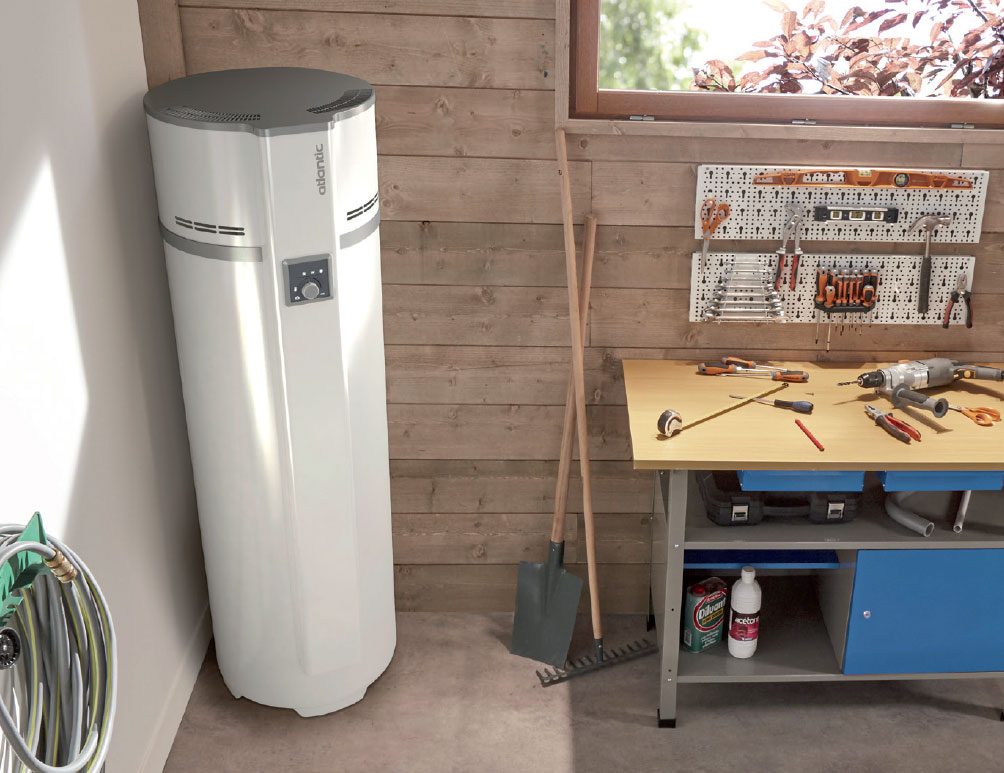 Chauffe eau Thermodynamique 270L ATLANTIC Egéo Air Ambiant Vertical sur